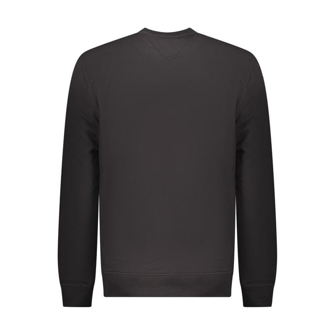 Tommy Hilfiger Zwarte Katoenen Mannen Sweatshirt