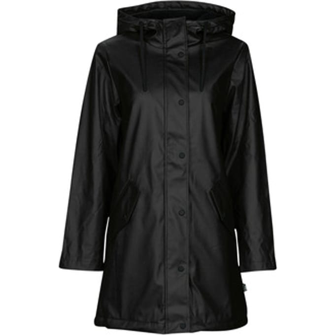 Regular fit functionele lange jas met capuchon model 'SALLY'