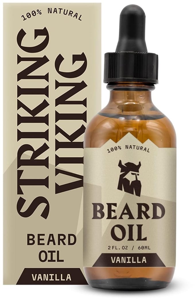 Striking Viking Baardolie voor Mannen - Vanilla - 60 ml