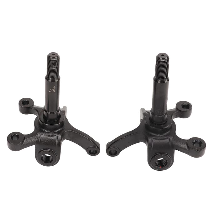 Lot de 2 fusées de direction, axe de roue, disque de frein, bride de moyeu pour 110 cc black
