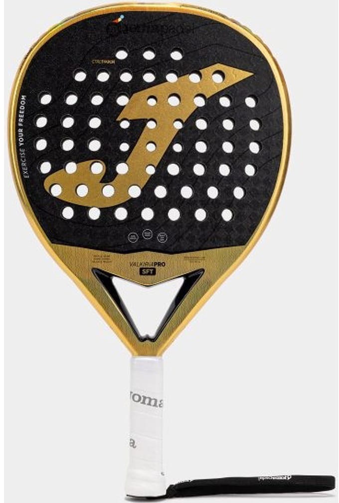 Joma Valkiria Pro Soft Padelracket - Zwart / Goud | Maat: UNI