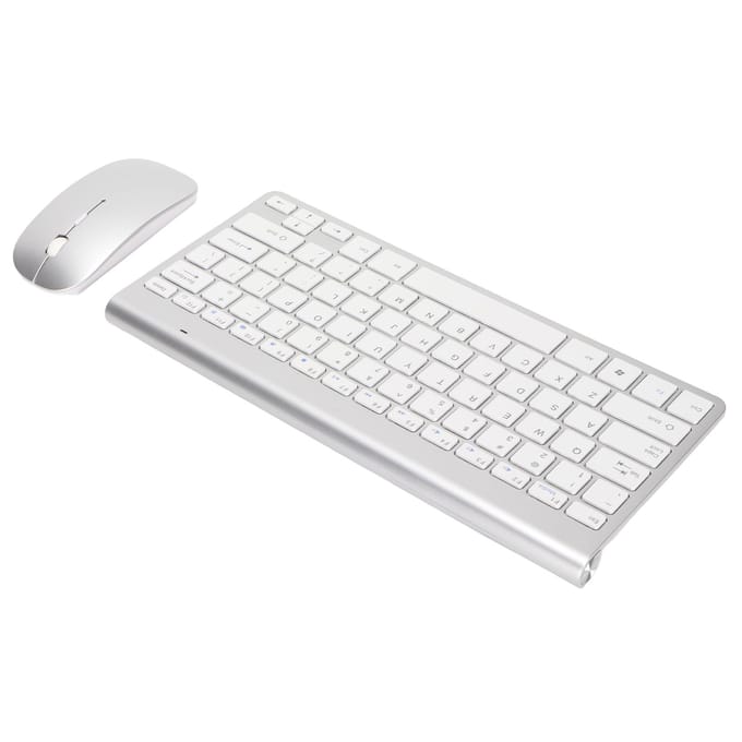 Toetsenbord Muis Combo Draadloos Gevoelig Stil Instelbare DPI Ergonomisch Ontwerp USB-ontvanger