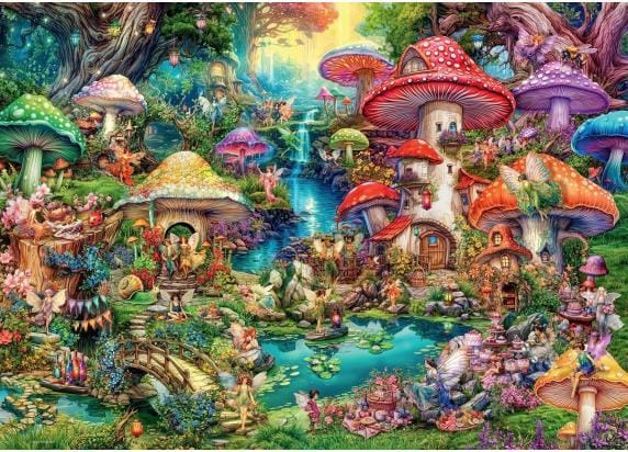 Ravensburger Jigsaw puzzle Merry Mushroom Village 1000 pcs. 2D Puzzels