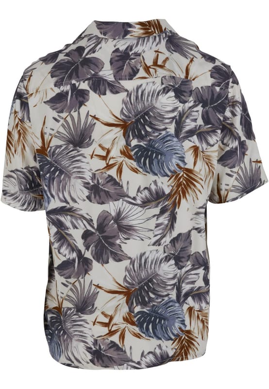 Urban Classics Viscose AOP Resort Heren Shirt met korte mouwen - M
