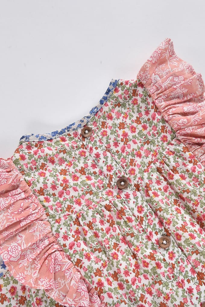 Louise Misha Dress Jyoti Multicolor Patchwork Maat: 6M | Jurken Outlet | kids