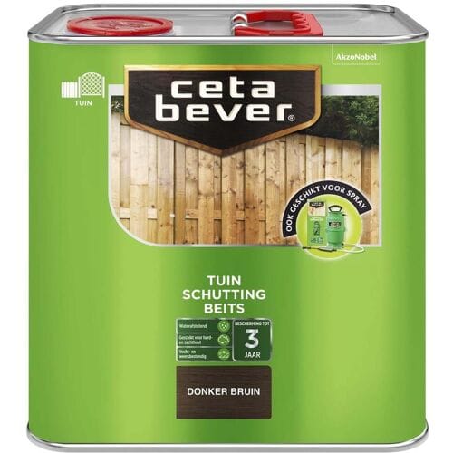 Cetabever - Schuttingbeits Transparant - Donker Bruin - 2,5 L
