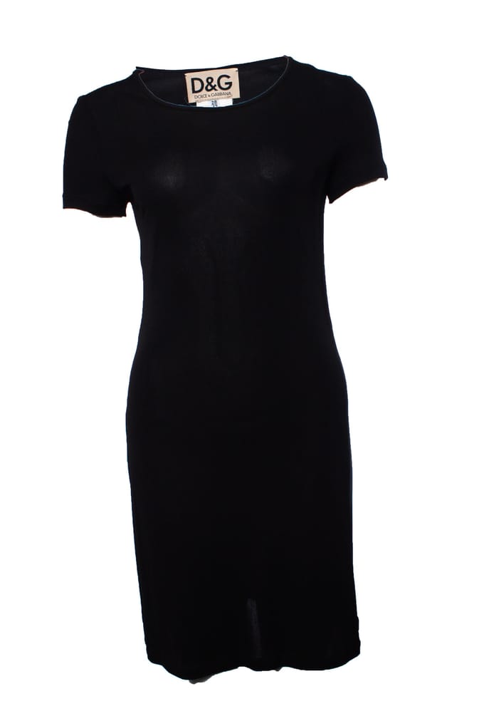 Dolce & Gabbana, zwarte stretchjurk