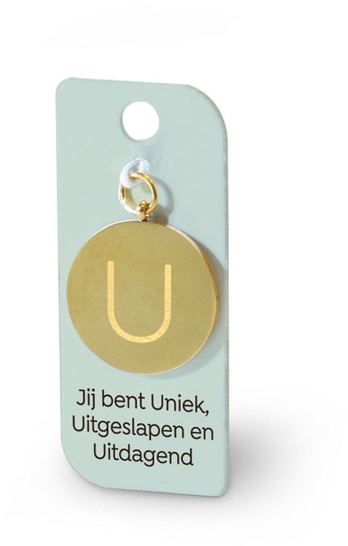 Gouden Charm - U
