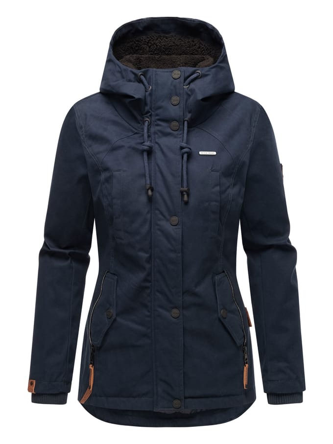 Marikoo dames winterjas met teddyfleece voering & capuchon