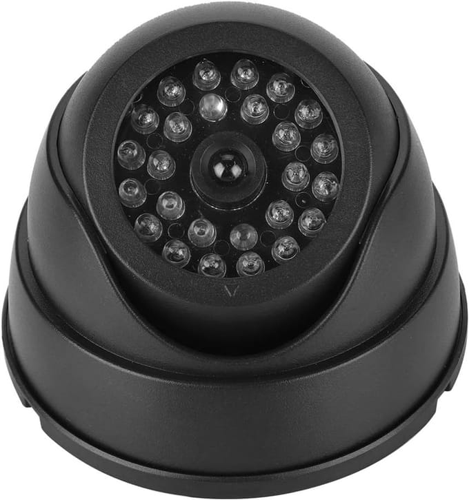 Nep Camera - Dummy Camera - Beveiliging Thuis - Knipperende LED - 149 gram - Zwart