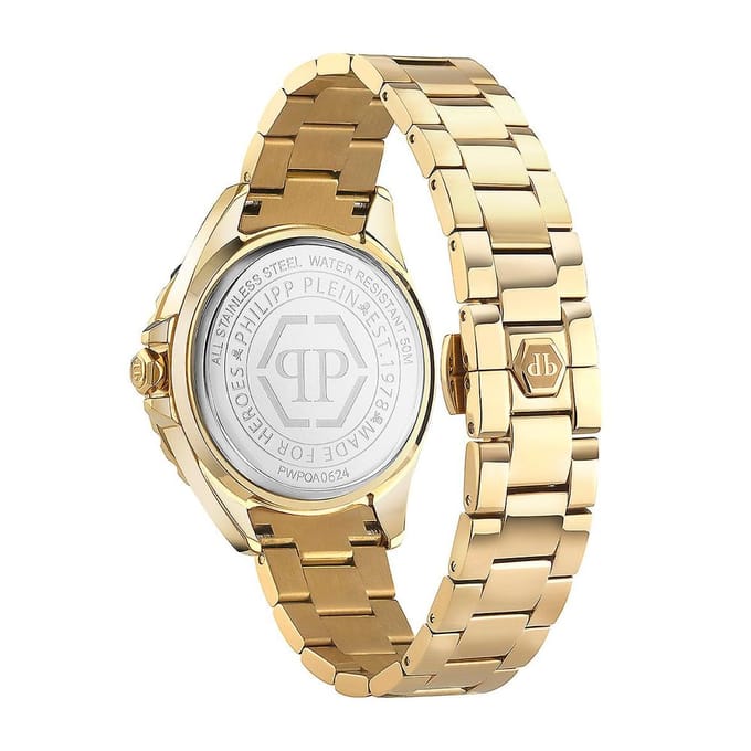Philipp Plein - Dames Horloge Heaven Rock Couture - Goud