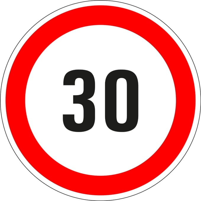 30 bord - kunststof 150 mm
