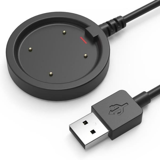 Oplader Compatibel met Polar Vantage M-Vantage M2-Vantage V-Vantage V2 -Ignite-Ignite 2-Grit X - USB-kabel 1m Horloge Phonillico® zwart
