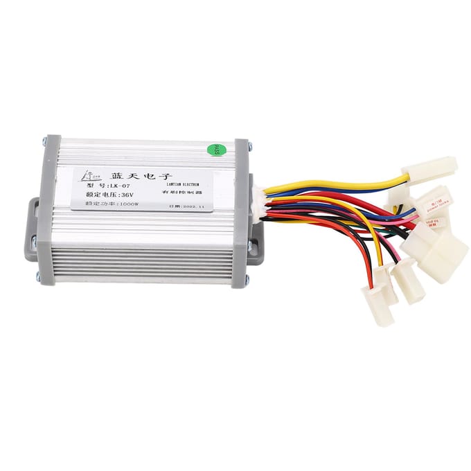 Motorcontroller Gaspedaal Kit Geborsteld Lithium Elektrische Fiets Modificatie Kit 36V white