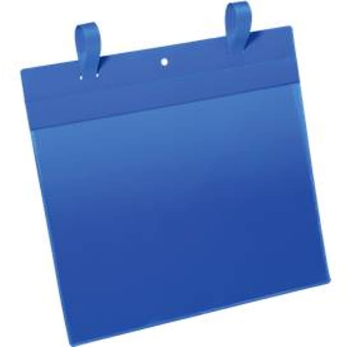 Documententassen met ophanglus, B 297 x H 210 mm (A4 liggend), 50 st., blauw