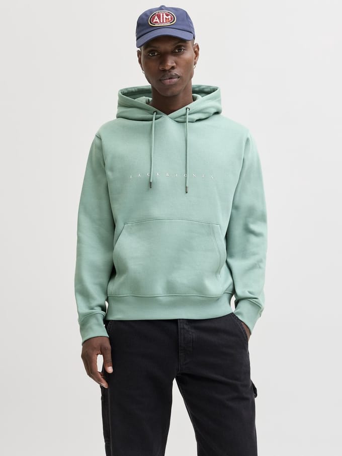 JACK&JONES - JJESTAR JJ SWEAT HOOD NOOS - Heren - Sweaters