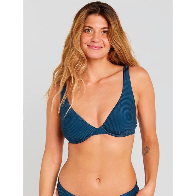 Rip Curl Modern Rib B/C Cup Bikini Top blauw