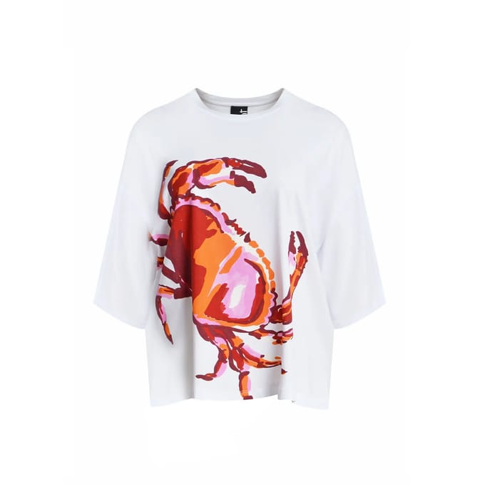 T-shirt dames Mat Fashion Crab Print