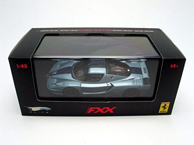 Ferrari FXX 1:43 Hot Wheels Elite Blauw N5611