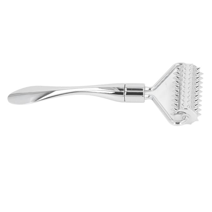 Metalen Acupunctuur Massage Roller voor Spierontspanning Verlicht Stijfheid Verbeter Circulatie Handheld white