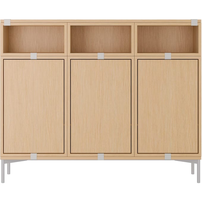 Muuto Stacked Storage Sideboard Configuratie 3 - eiken