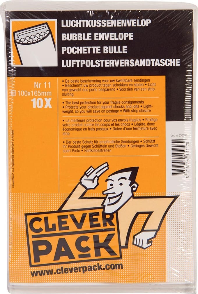 Envelop cleverpack luchtkussen 11 122x175 wit | 5 stuks