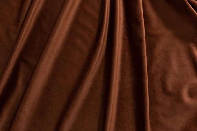 J-Line stof Lang - velvet - bruin - 500 x 280 cm
