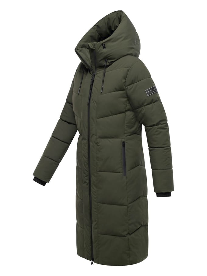 Navahoo dames wintermantel SCHOKOKUSS – elegant, warm & functioneel