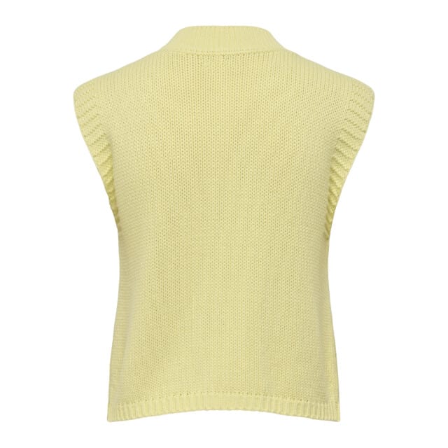 Jacqueline de Yong annalise s/l o-neck cable vest k 15370227 double cream