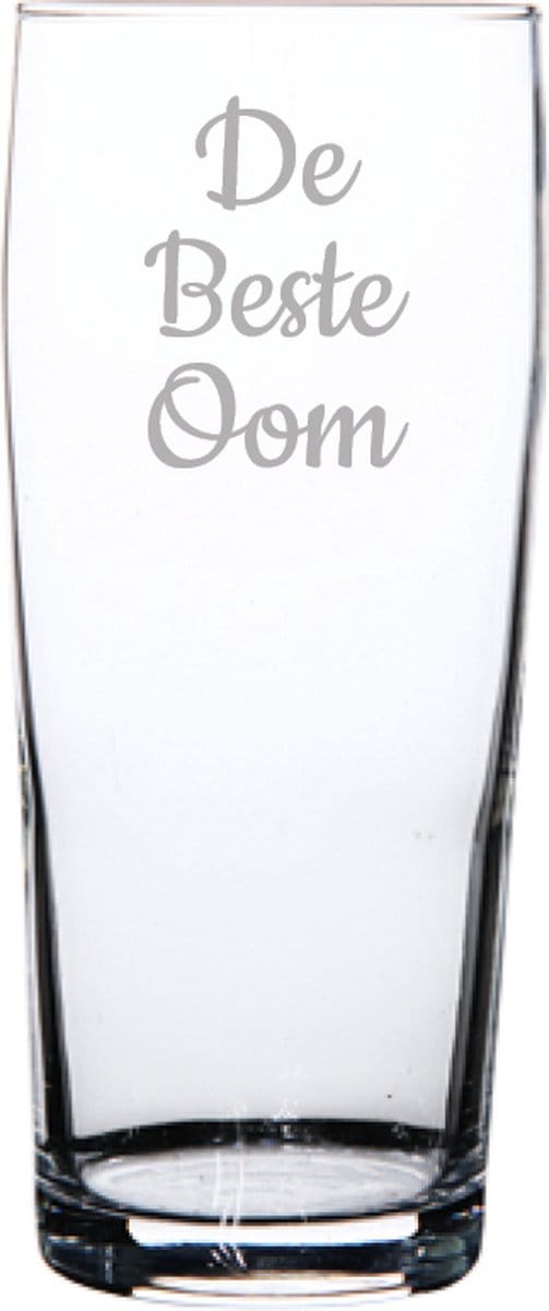 Gegraveerde bierfluitje 19cl De Beste Oom