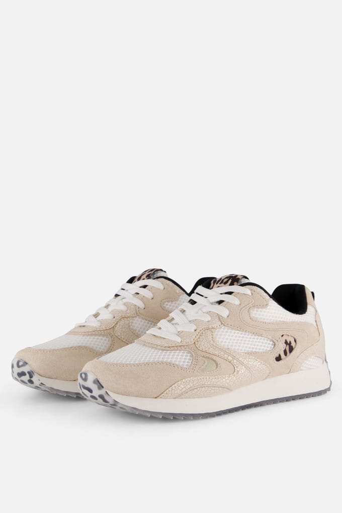 Cellini Leopard Sneakers wit Suéde - Maat 40