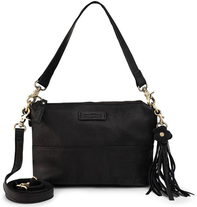Bag2Bag Leren Schoudertas dames Nora Black