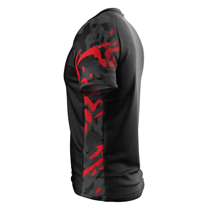 Extreme Hobby Black Panther - Technisch T-shirt - Czarno-Czerwona - MMA - Kickboxing