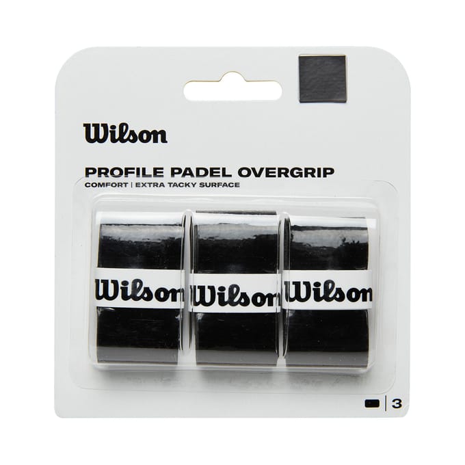 Wilson Profile Padel Overgrip Zwart 3-pack