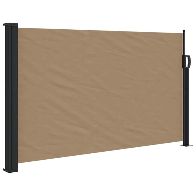 vidaXL - Windscherm - uittrekbaar - 120x600 - cm - taupe