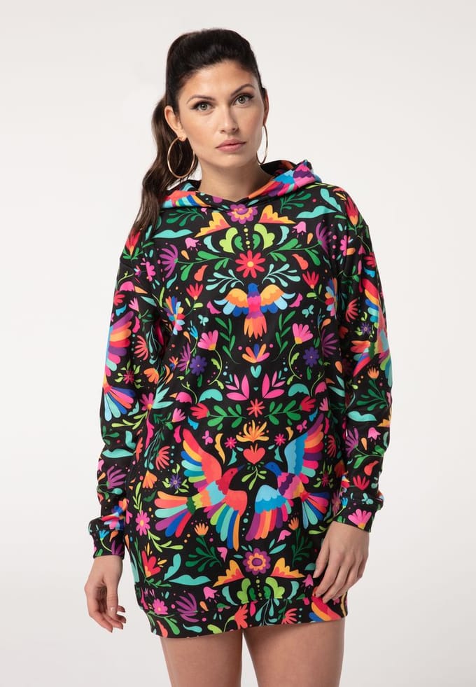 "Black Mexican Folk" Oversize hoodiejurk