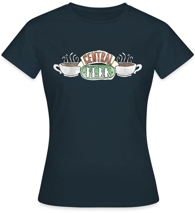 Friends Central Perk Logo Sketch T-Shirt Dames