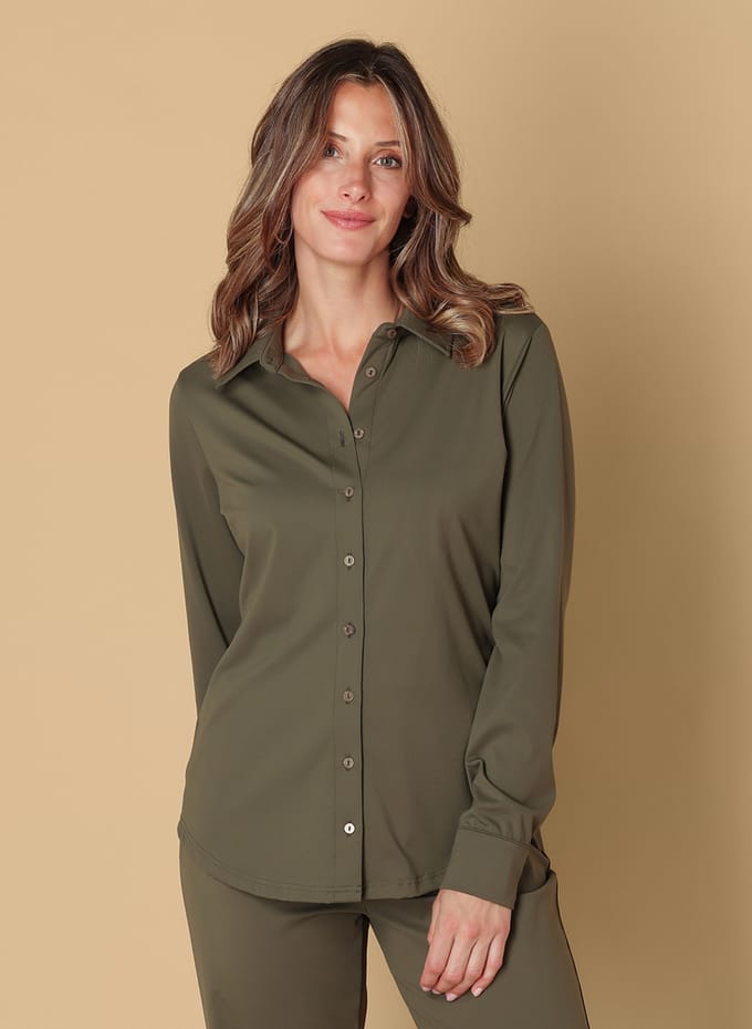 IVY BEAU Sumi Tops - Olive - maat 36