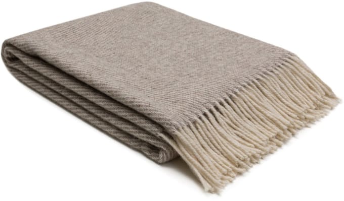 WOOOL Plaid - Kini (Beige) - 140x200cm - 100% Nieuw-Zeelandse Wol