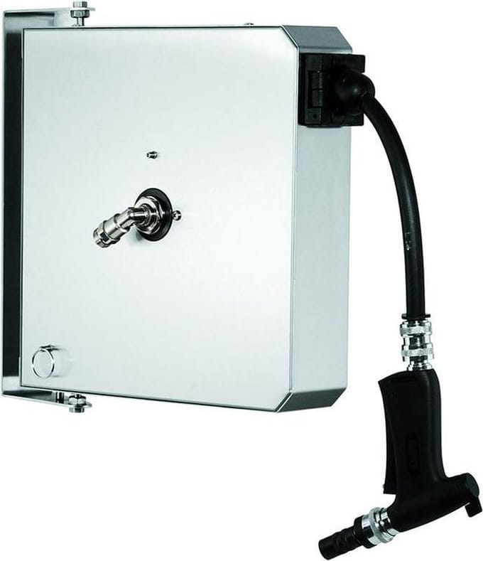 Professionele Slanghaspel | 6m slang | met Spuitpistool | Combisteel | 7212.0045 | Horeca