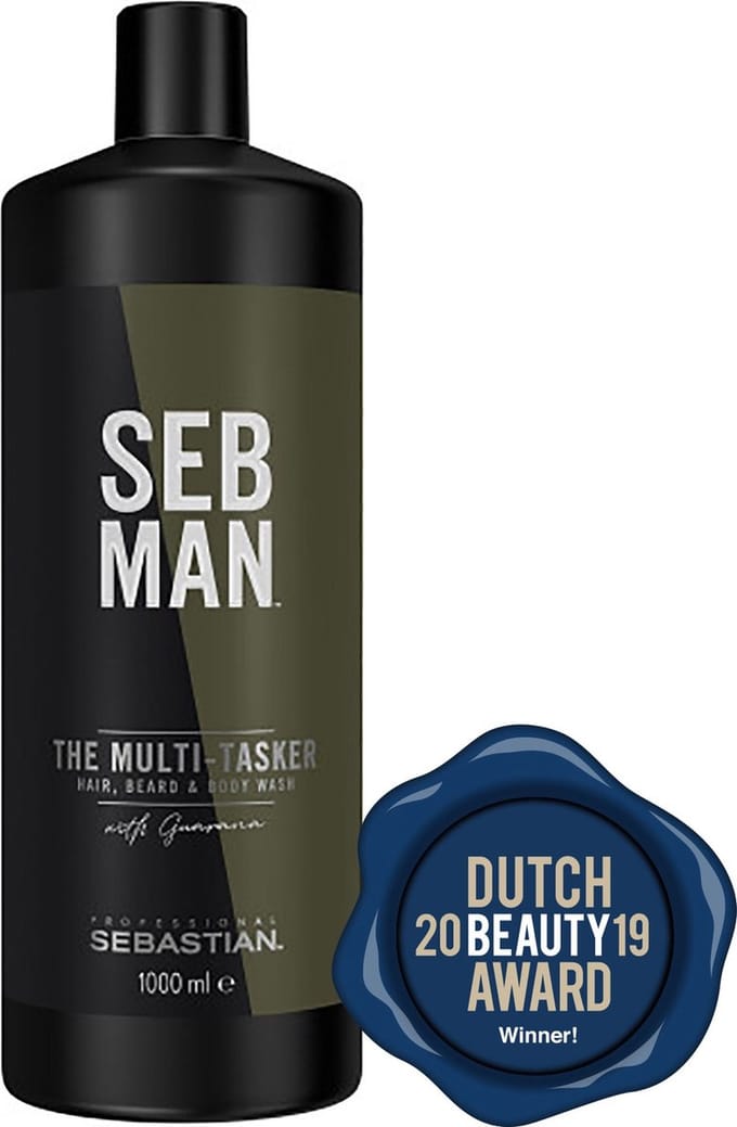 SEB MAN The Multitasker 3-1 Shampoo - 1000 ml - Voor Alle Haartypes