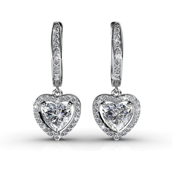 Only Love Oorbellen - Zilver en Kristal