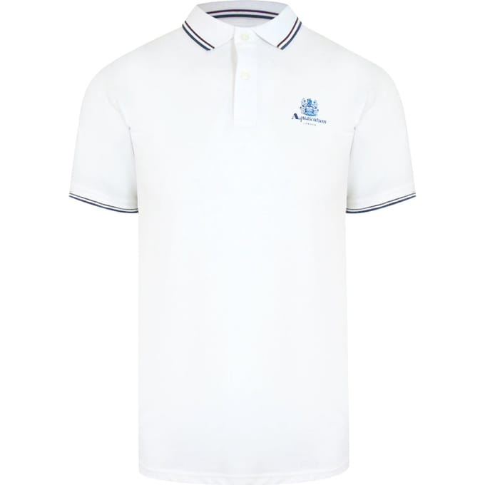 Aquascutum Active Katoenen Polo Optisch Wit