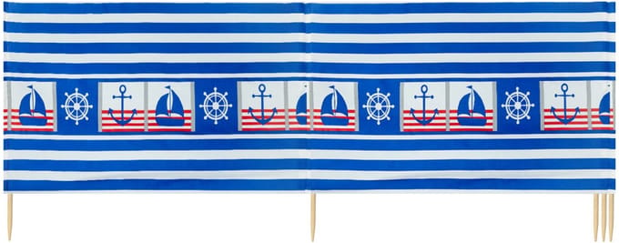 Garronda Strand Windscherm Met Stokken - Windscherm Strand – Windscherm – Camping – LA-EX-Wb-5m