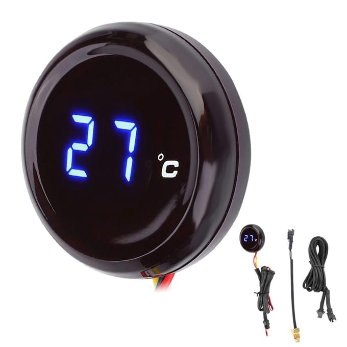 Digitale Thermometer Water Temperatuurmeter Meter voor Honda   Kawasaki   Yamaha   Suzuki (Rood Licht) Blue Light