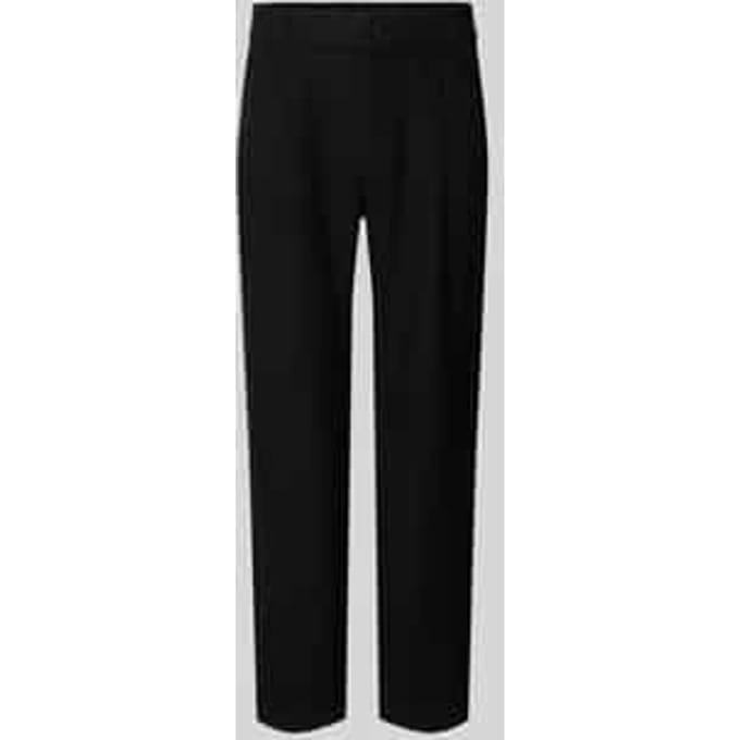 Tapered fit linnen broek met steekzakken