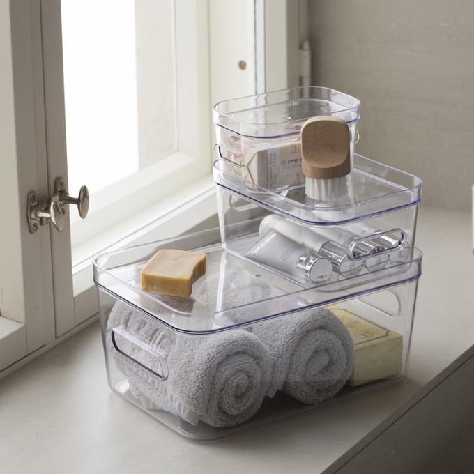 SmartStore - Compact Opbergbox S Deksel - Kunststof - Transparant