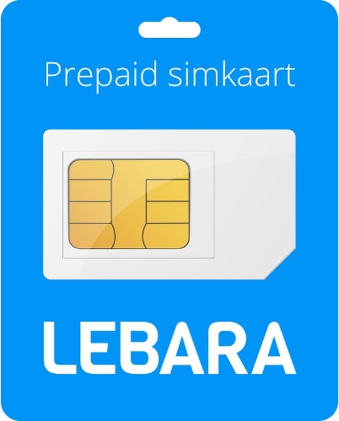 Lebara Prepaid Simkaart zonder beltegoed