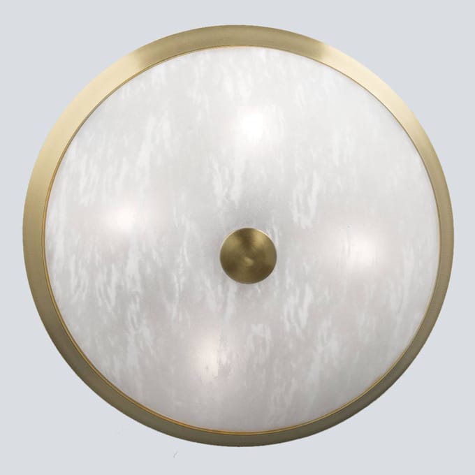 ORION Klassieke plafondlamp Jaya met glaskap, 42 cm