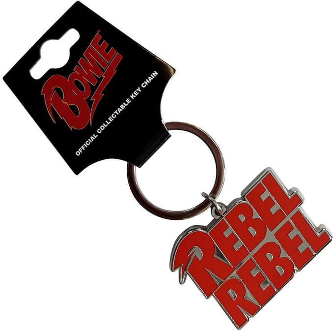 David Bowie - Rebel Rebel Sleutelhanger - Rood